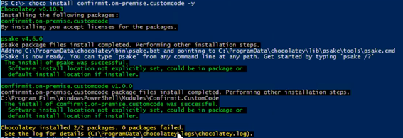 Installing the Custom Code deployment package